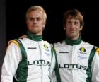 Ярно Трулли и Хейкки Ковалайнен, команда Lotus драйверов Racing